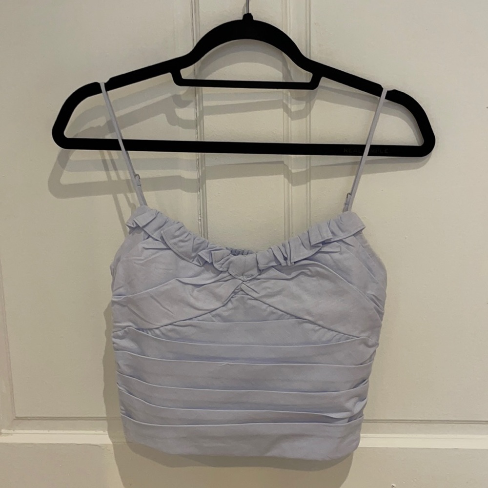 Zara rouched crop. Perfect for warm fall weather!